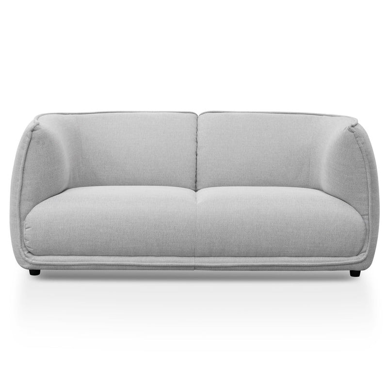 2 Seater Fabric Sofa - Light Texture Grey