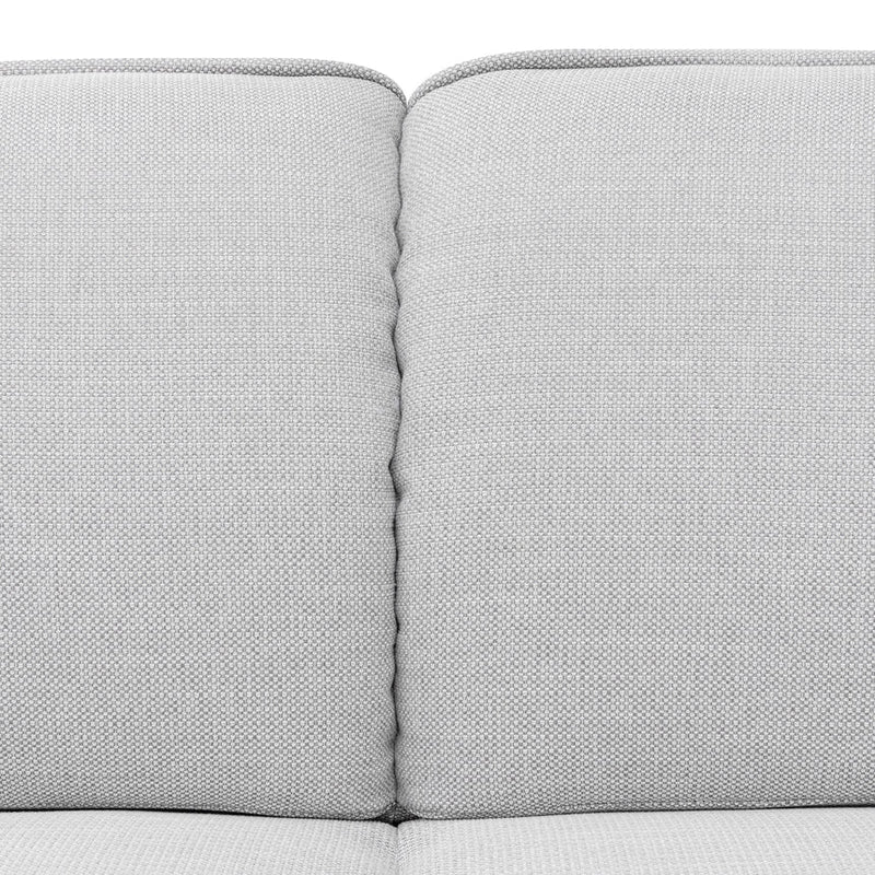 2 Seater Fabric Sofa - Light Texture Grey