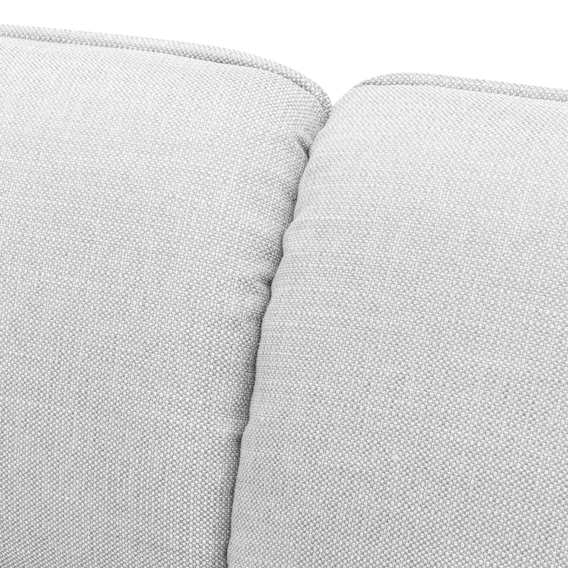 3 Seater Fabric Sofa- Light Texture Grey