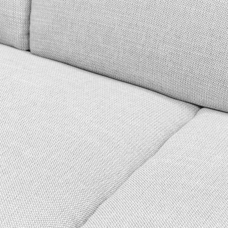 3 Seater Fabric Sofa- Light Texture Grey