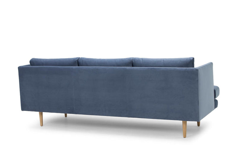 3 Seater Fabric Sofa - Navy