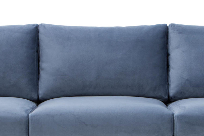 3 Seater Fabric Sofa - Navy