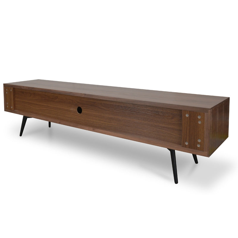 CTV884-DW 180cm TV Unit With Black Matte Drawers - Walnut