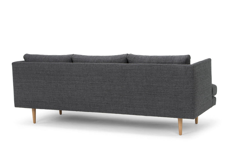 3 Seater Fabric Sofa - Dust Blue