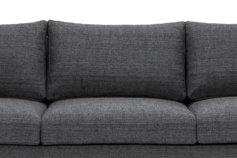 3 Seater Fabric Sofa - Dust Blue