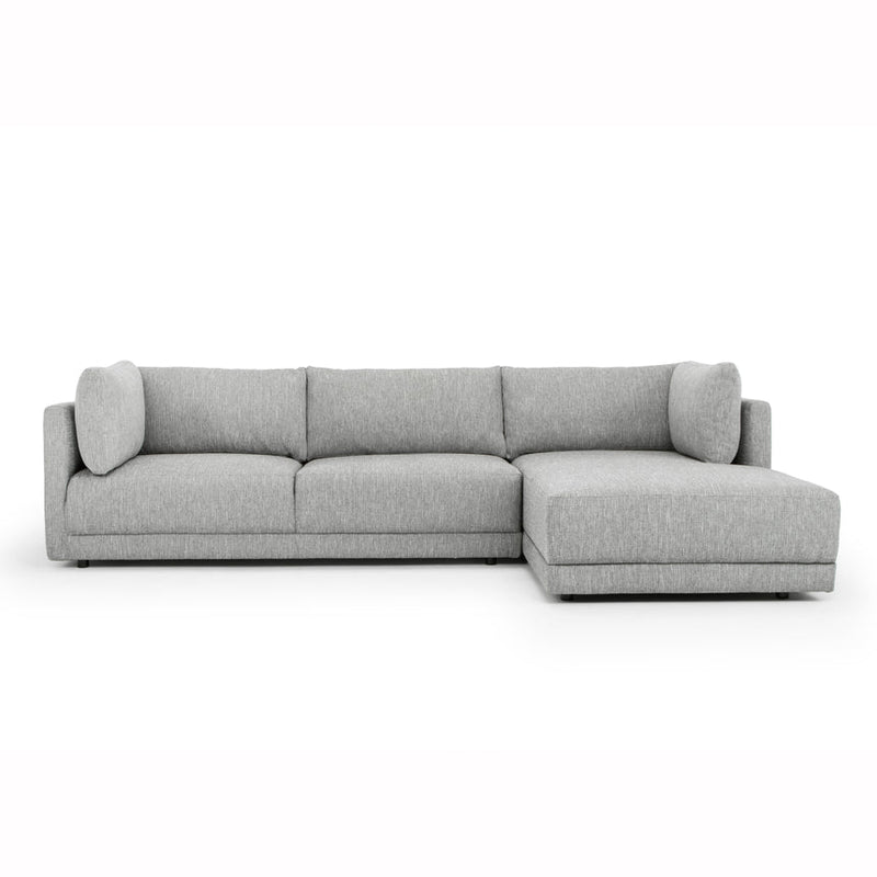 CLC2938-FA 3 Seater Right Chaise Fabric Sofa - Graphite Grey