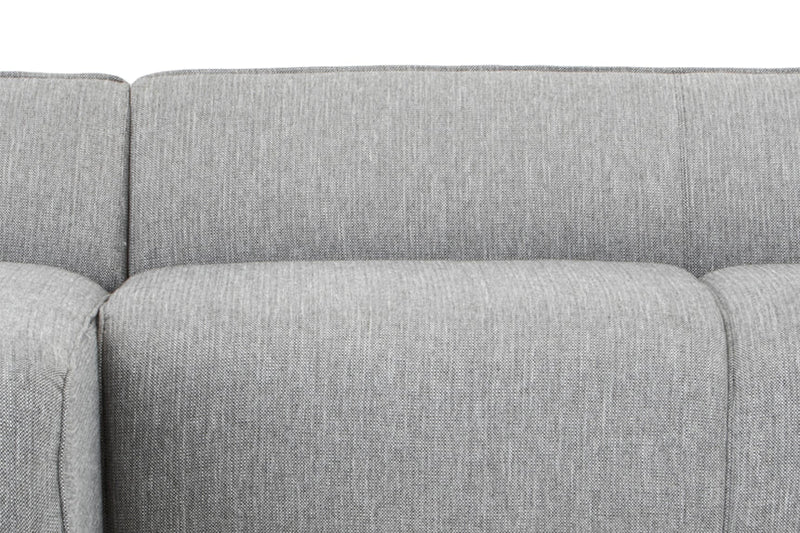 CLC724 3 SEATER RIGHT CHAISE SOFA - LIGHT TEXTURE GREY