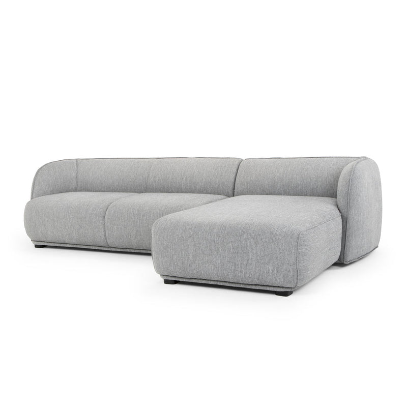 CLC2744-FA 3 Seater Left Chaise Sofa - Graphite Grey