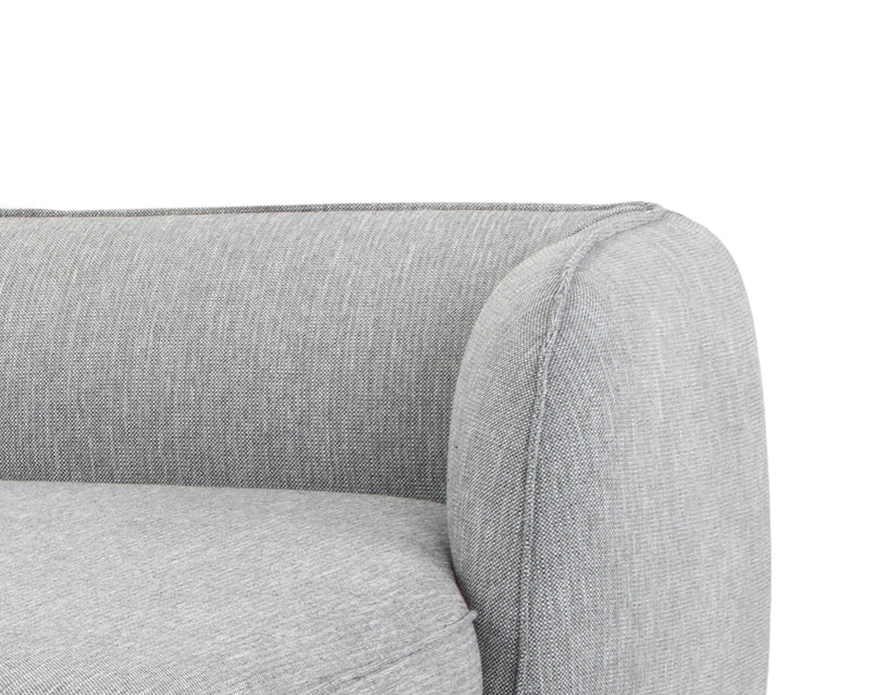 CLC2871-FA 3 Seater Right Chaise Sofa - Graphite Grey