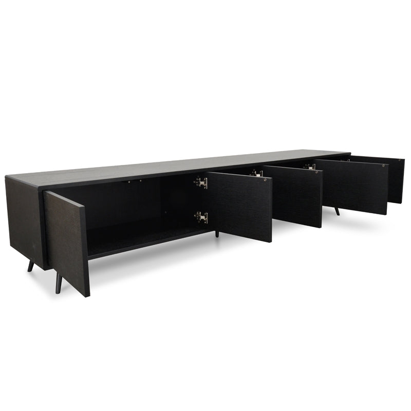 2.4m TV Entertainment  Unit - Walnut