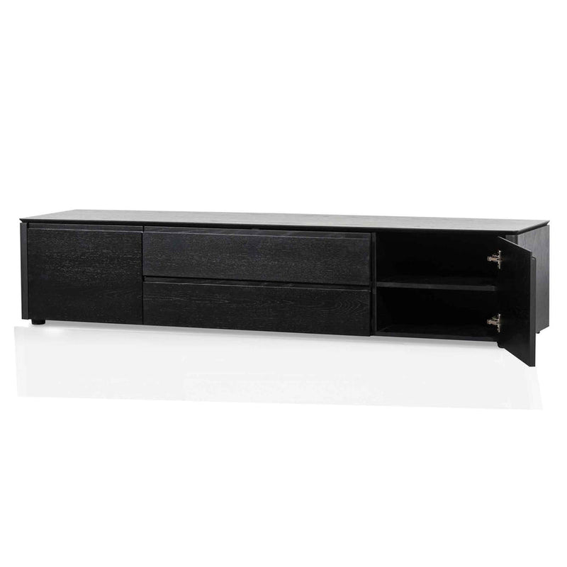 TV Entertainment Unit with Middle Drawer - Natural Oak