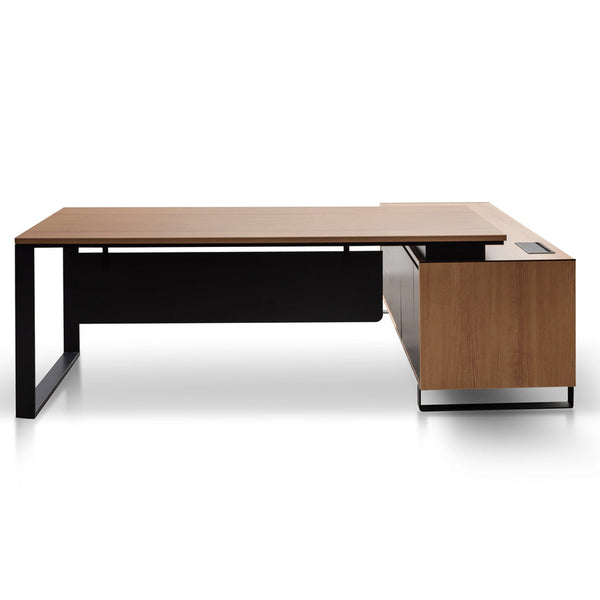 2.3m Right Return Office Desk - Natural