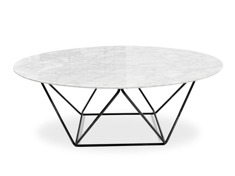 CCF2306-SD 100cm Coffee Table - Black Ash Veneer - Black Legs