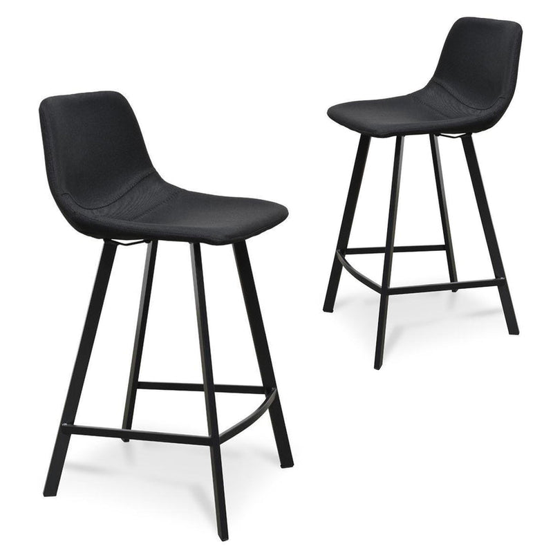 65cm Bar Stool - Spec Charcoal (Set of 2)