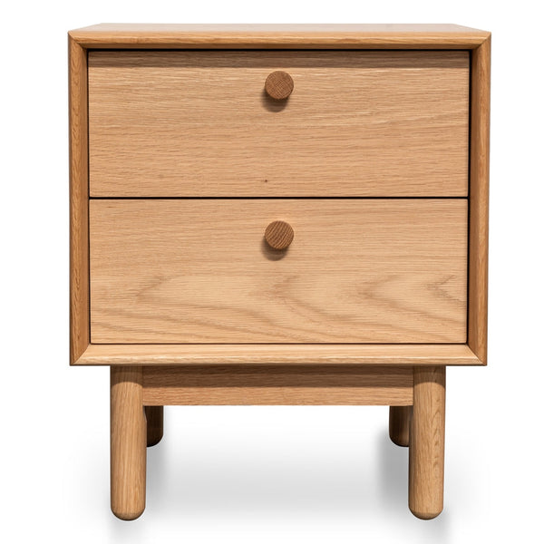 2 Drawer Side Table - Oak