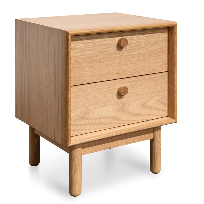 2 Drawer Side Table - Oak