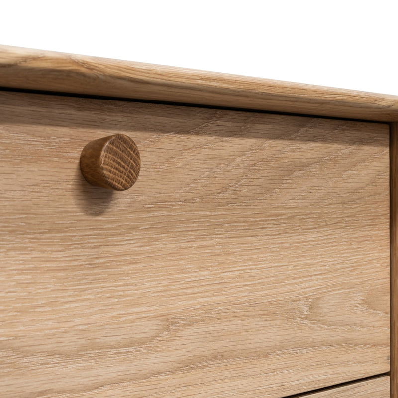 2 Drawer Side Table - Oak