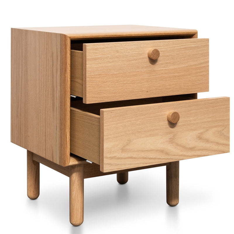 2 Drawer Side Table - Oak