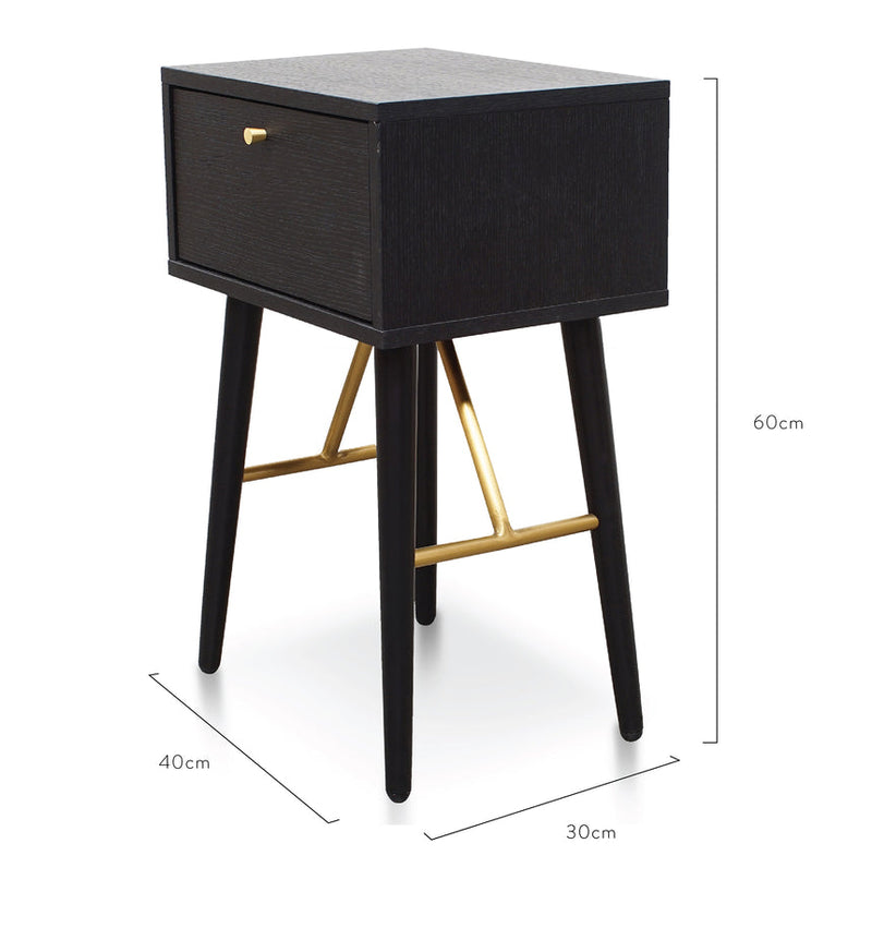 Bed Side Table - Black