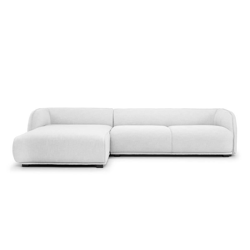 CLC724 3 SEATER RIGHT CHAISE SOFA - LIGHT TEXTURE GREY