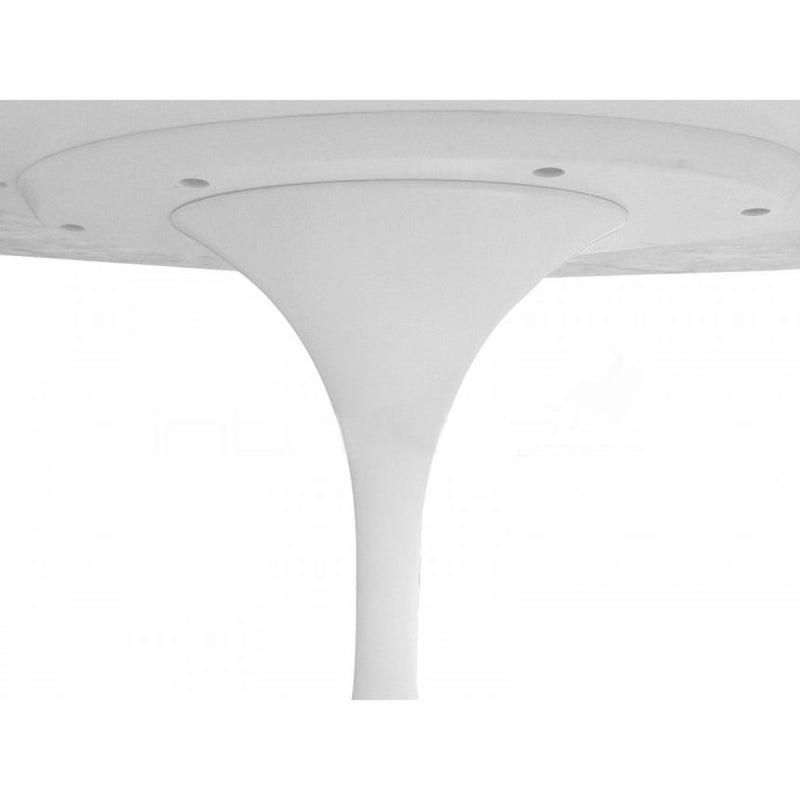 Marble Dining Table 120cm - Aluminium