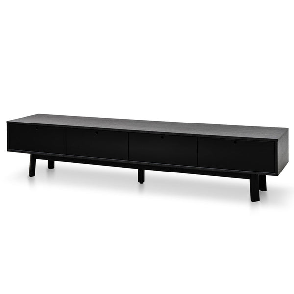 2.2m TV Entertainment Unit - Black