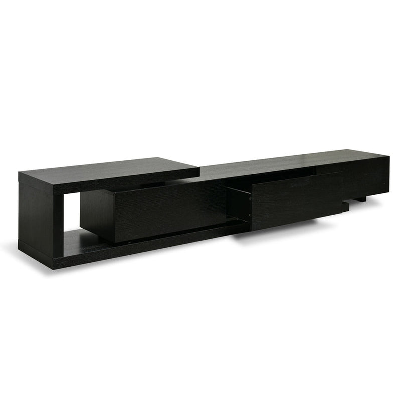 Lowline 2.4-3.07m Entertainment TV Unit - Full Black