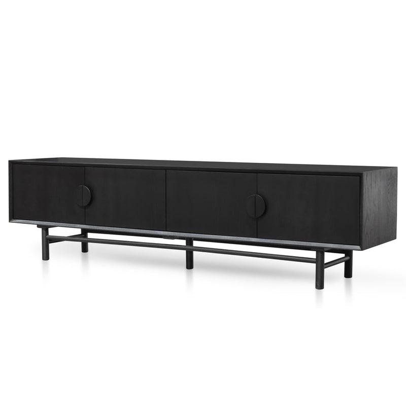 2.1m Entertainment TV Unit - Black