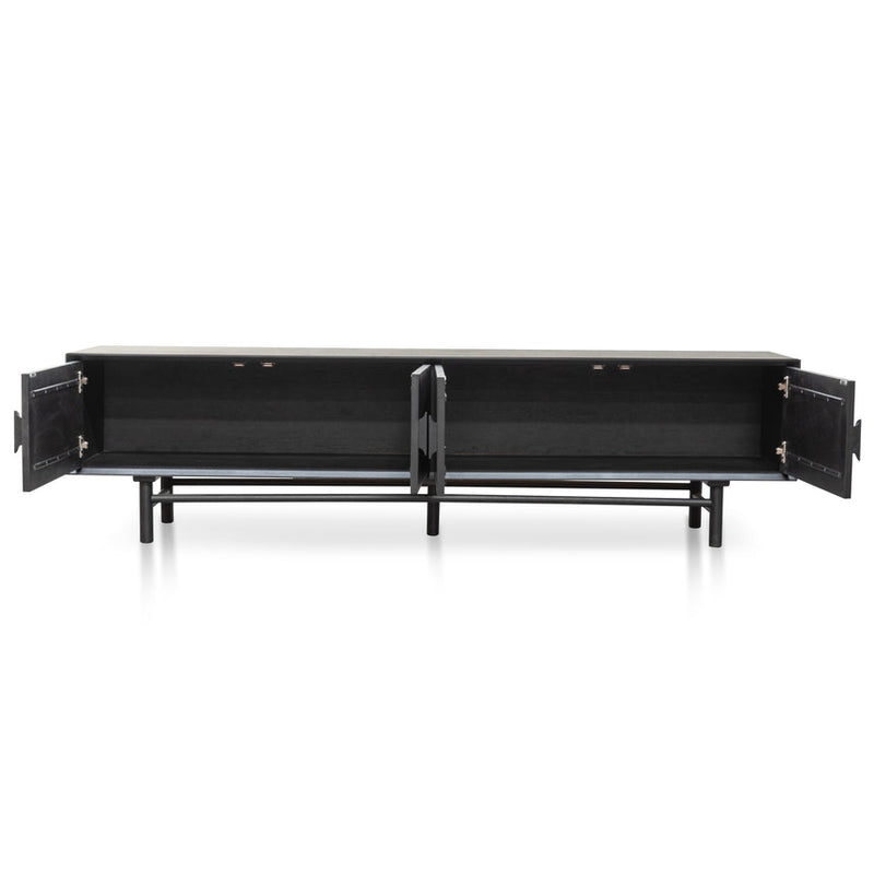 2.1m Entertainment TV Unit - Black