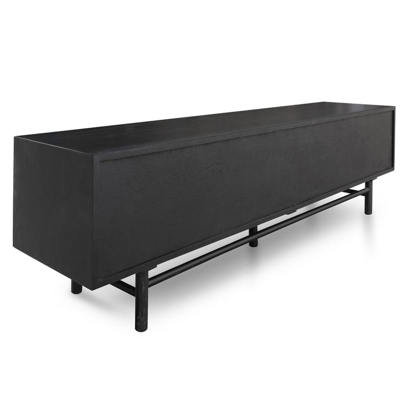 2.1m Entertainment TV Unit - Black