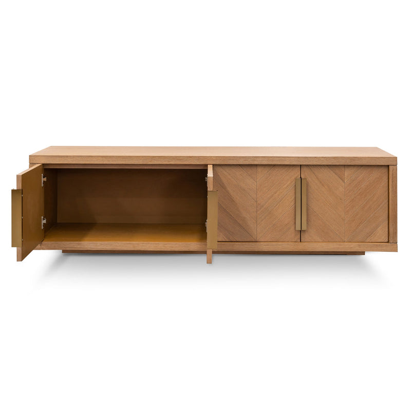 1.8m Entertainment TV Unit - Dusty Oak