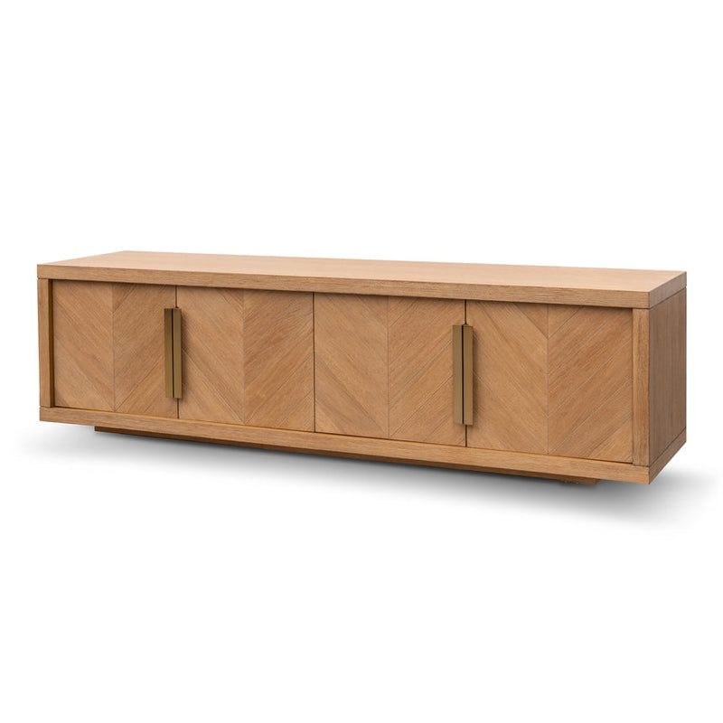 1.8m Entertainment TV Unit - Dusty Oak