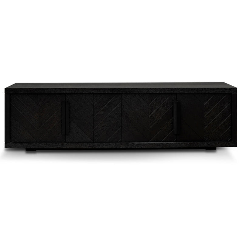 1.8m Entertainment TV Unit - Textured Espresso Black