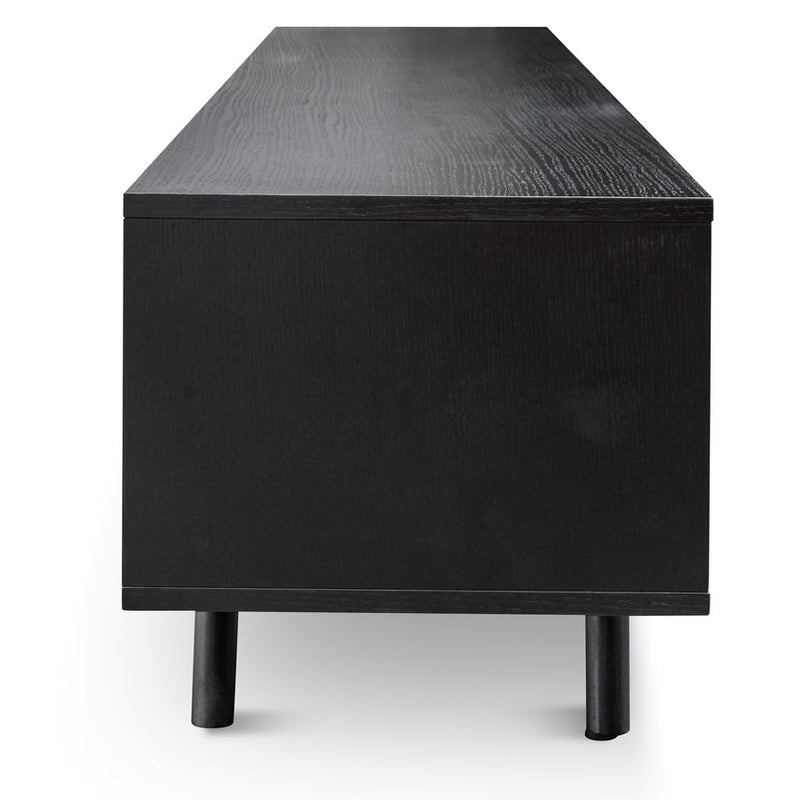 2.1m TV Unit - Full Black