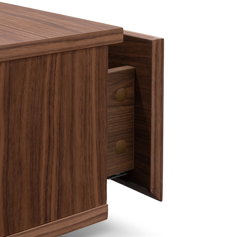 Extendable Entertainment TV Unit - Walnut