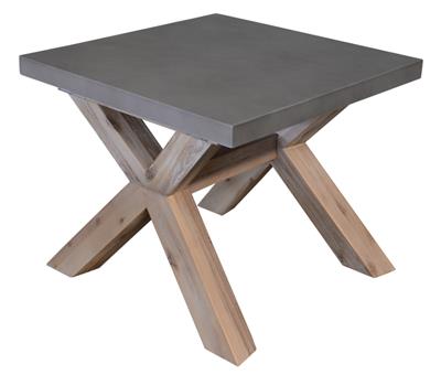 CHARLESTON LAMP TABLE 60X60X50CM GREY TOP