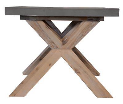 CHARLESTON LAMP TABLE 60X60X50CM GREY TOP