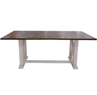 Southport Dining Table 200x100x77cm-Choc/Wht