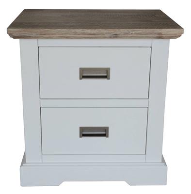 FOLKESTONE 2DRW BEDSIDE 58X45X60CM-MULTI