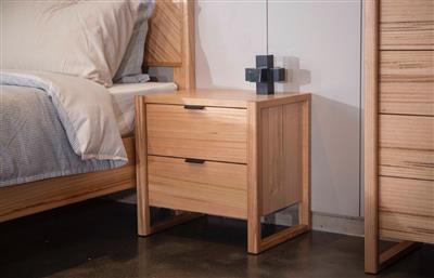 PERISHER 2DRW BEDSIDE TABLE 55X42X55CM-NATRUAL