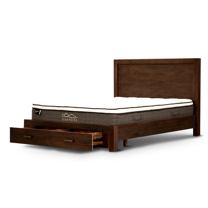 Zurich Queen Bed Tallboy With Bedsides 4pc-Set