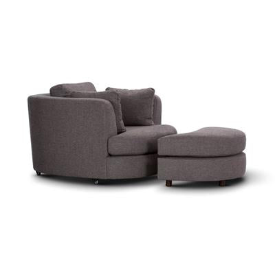 Orlando Ottoman 103x67x45cm-Grey