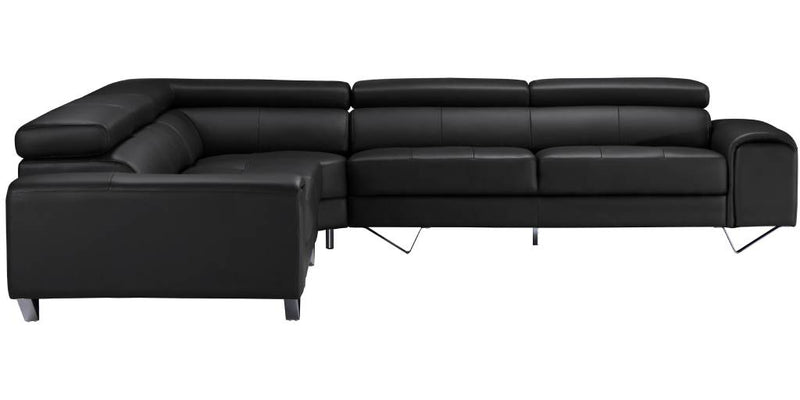 Bellagio Corner Sofa 2s+cnr+2s Black