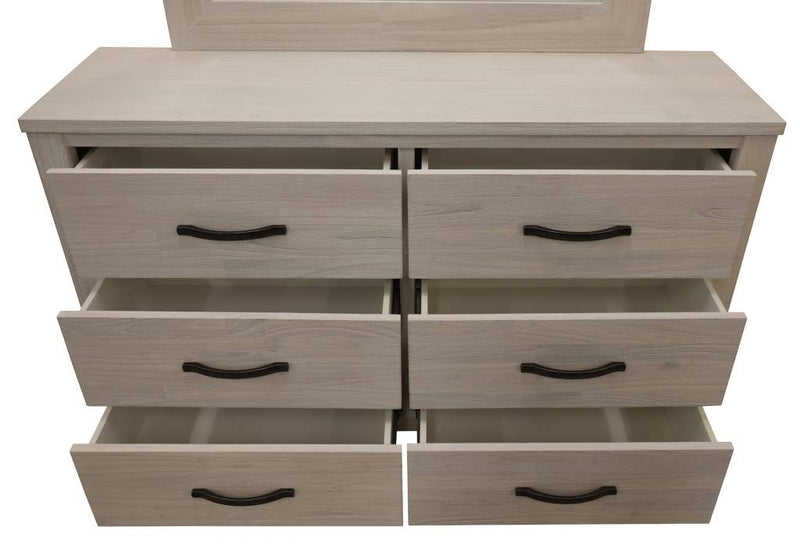 Florida Dresser 6 Drawer 132x40.5x81.5cm