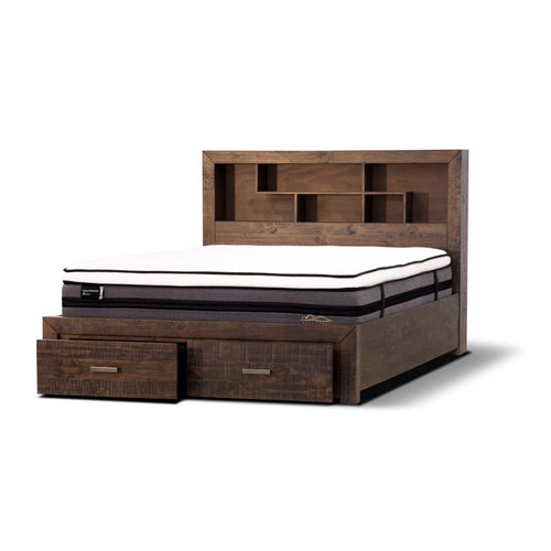 Sedona Q-bed Tallboy & Bedsides Setting