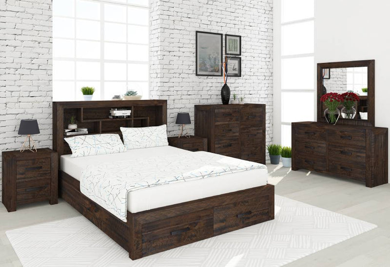 Sedona Q-bed Dresser Mirror & Bedsides-Setting