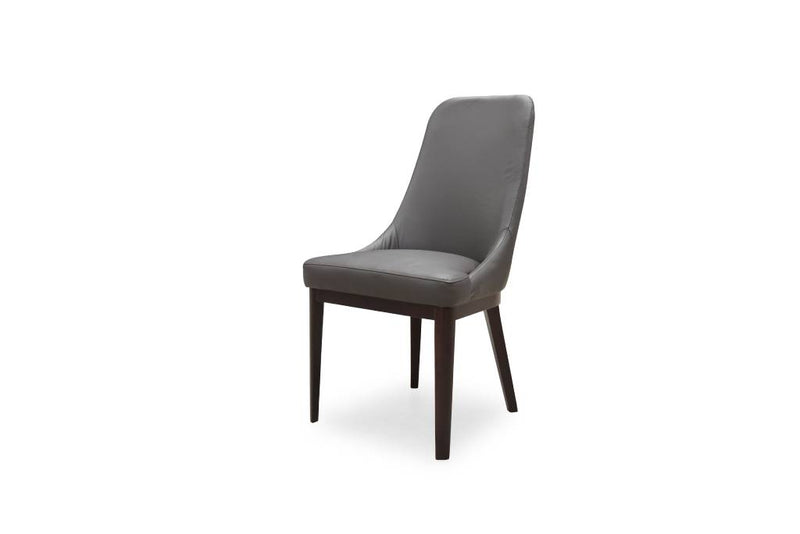 Sydney Leather Dining Chair Dark Brown