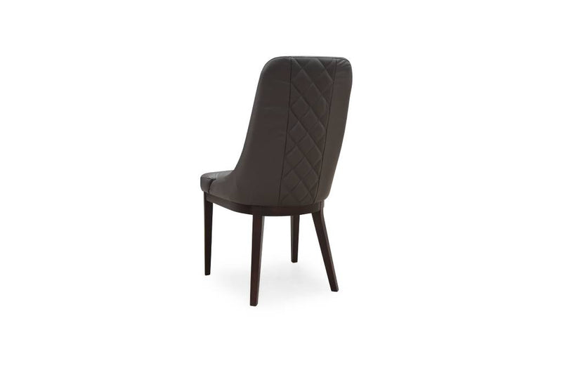 Sydney Leather Dining Chair Dark Brown