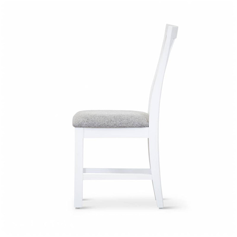 Coastal Dining Chair Dover Fab 46x57x99cm-White