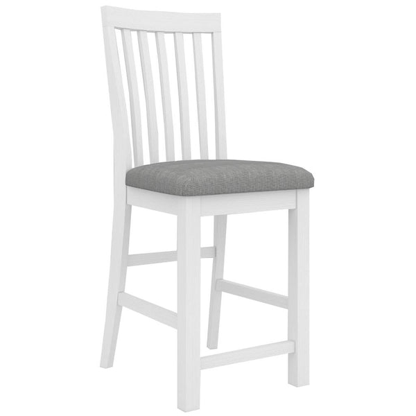 Coastal Bar Chair Dover Fab 46x57x110cm-White